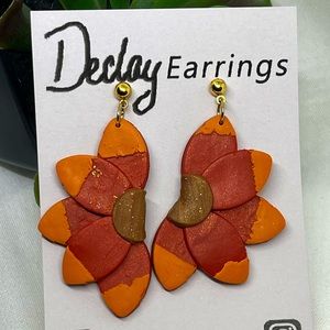 Polymer Clay Flower Earrings